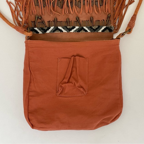 Free People Sundown Aztec Suede Fringe Purse - Picture 12 of 16